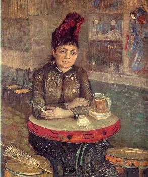 Vincent Van Gogh : Woman at a Table in the Cafe du Tambourin